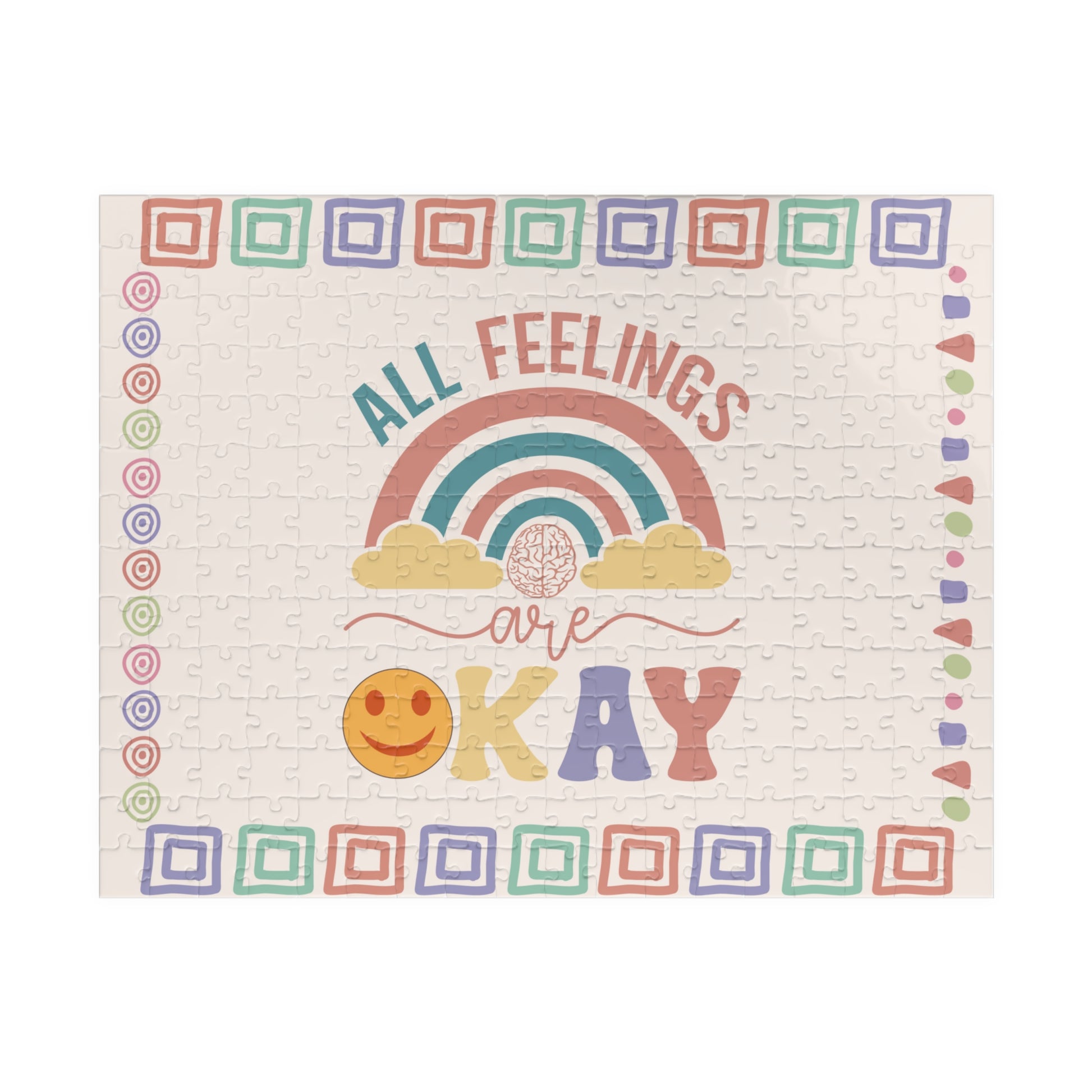 All Feelings Are Ok - Mental Health Quote Puzzle