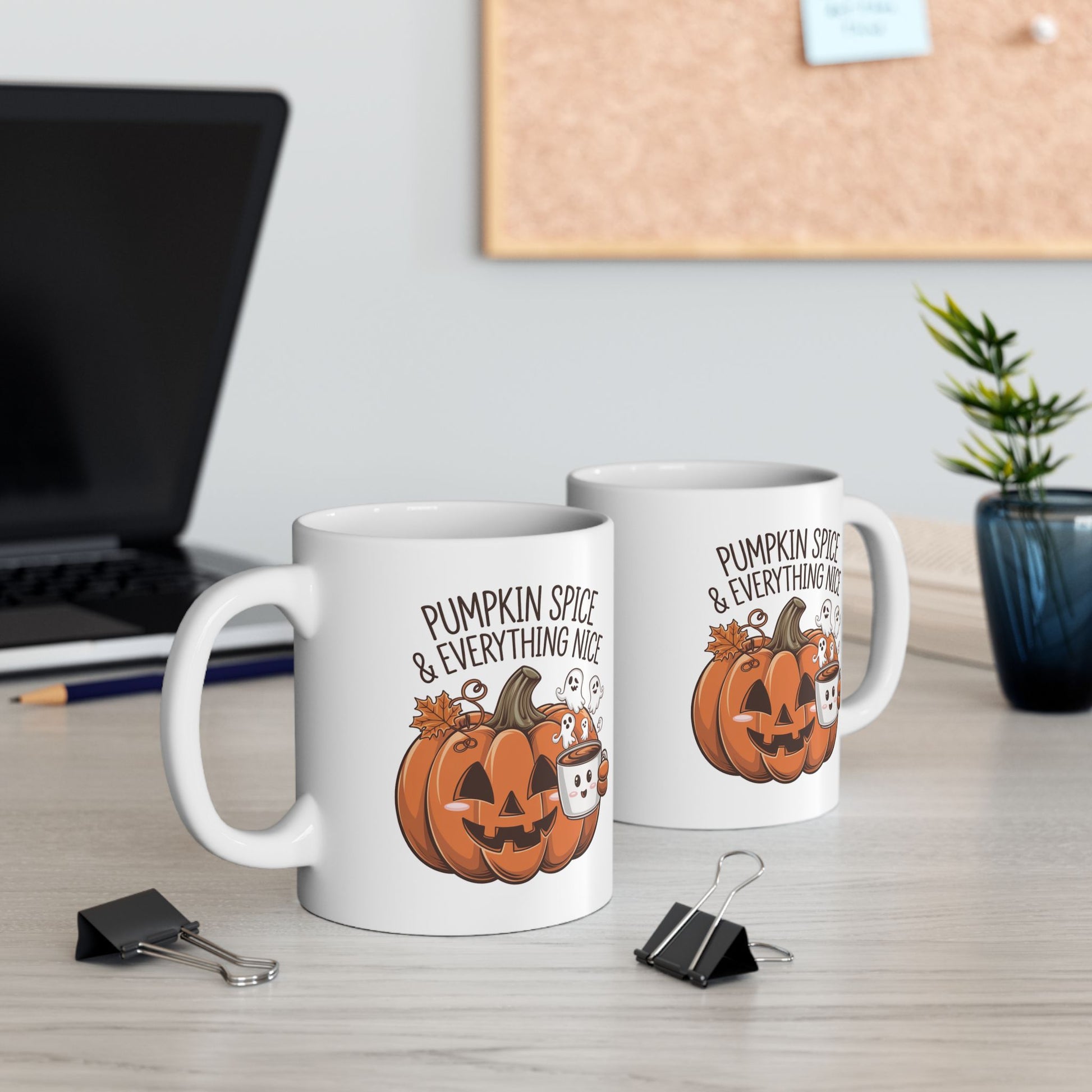 Pumpkin Spice & Everything Nice Ceramic Mug, (11oz, 15oz)