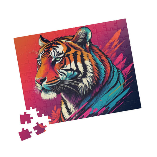 Calm in the Tiger's Stripes: Tiger Jigsaw Puzzle