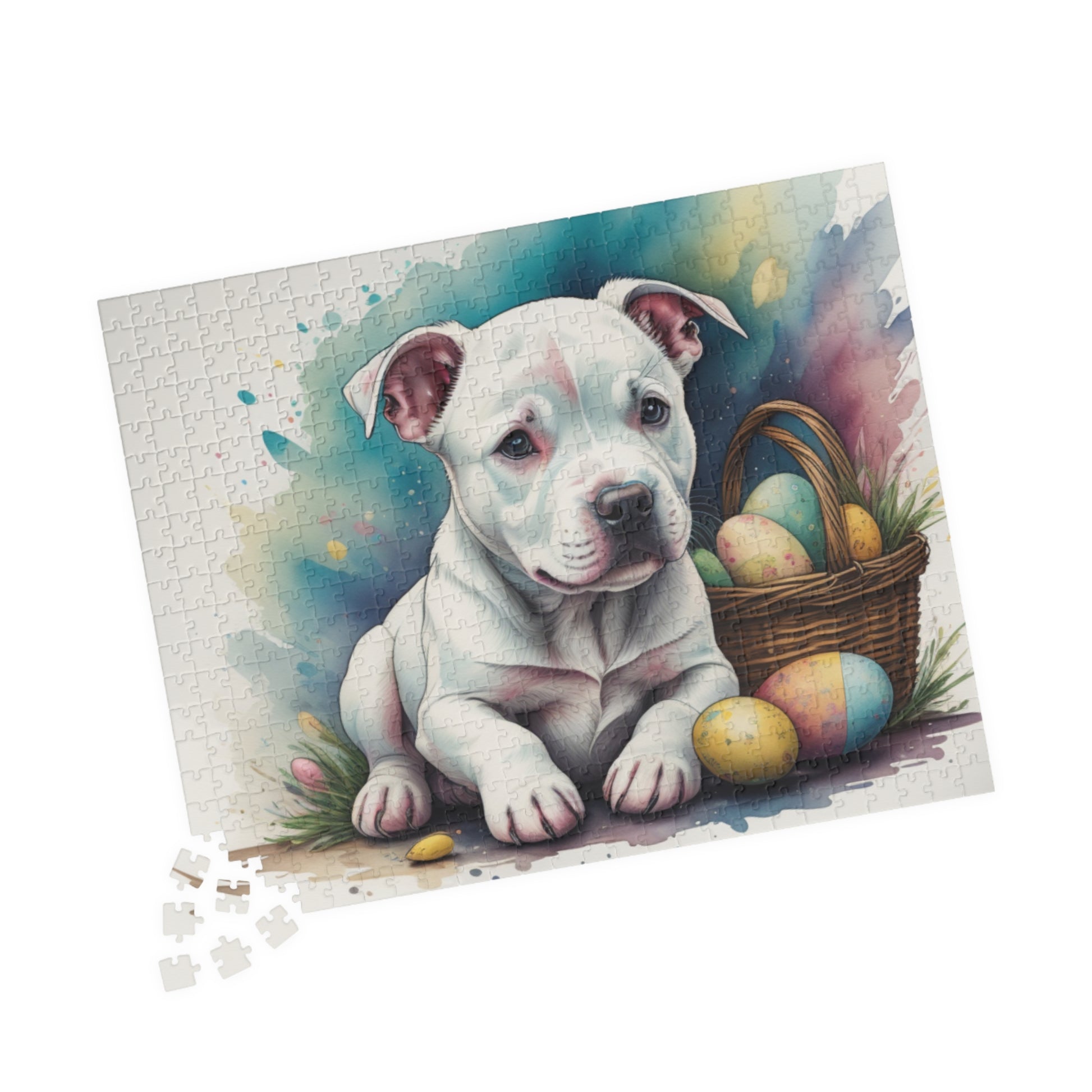 Pitbull - Hoppy Paws Easter Delight Mental Health Puzzle