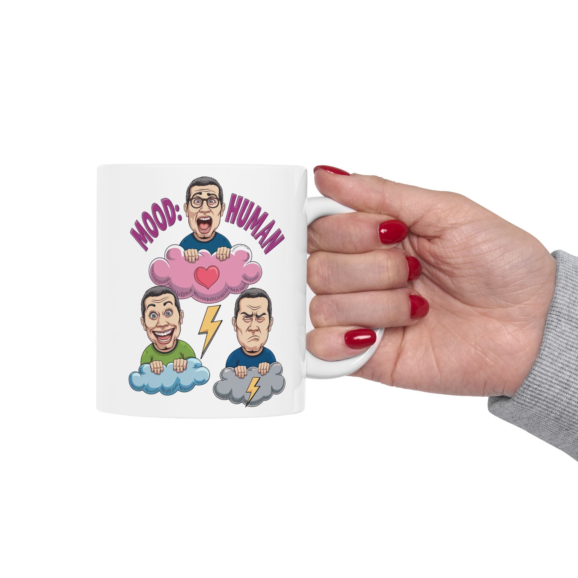 Mood: Human  - Ceramic Mug, (11oz, 15oz)