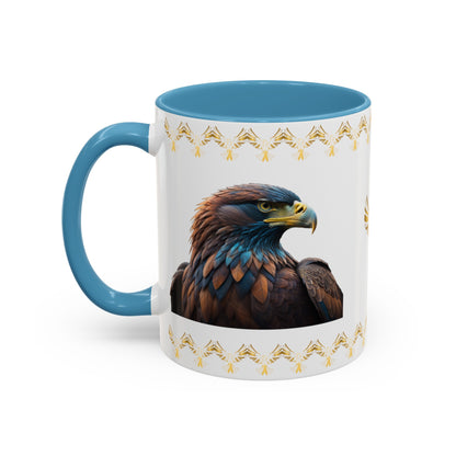 Feathers of Resilience: Eagle Accent Coffee Mug (11, 15oz)