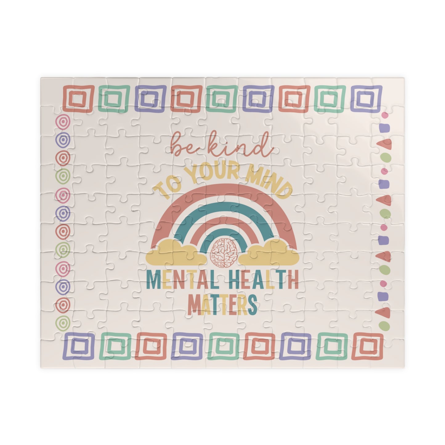 Be Kind To Your Mind Mental Health Matters - Mental Health Quote Puzzle