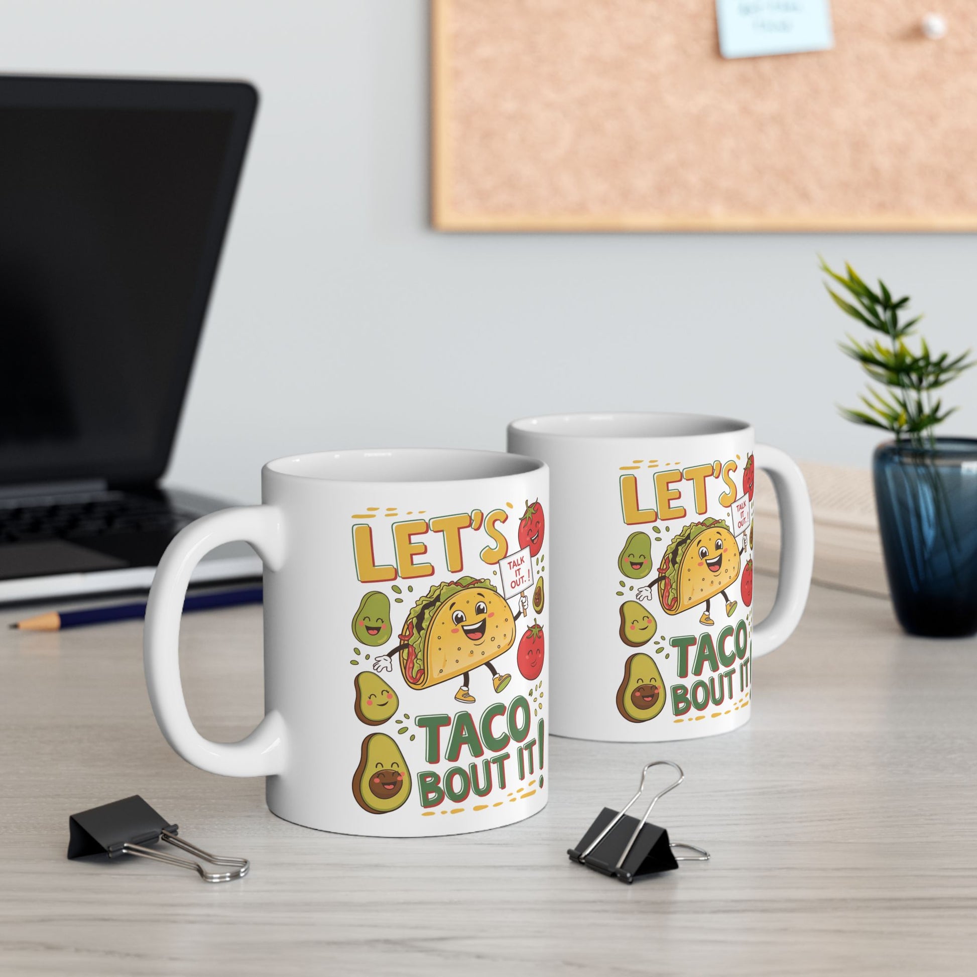 Let's Taco Bout It  - Ceramic Mug, (11oz, 15oz)