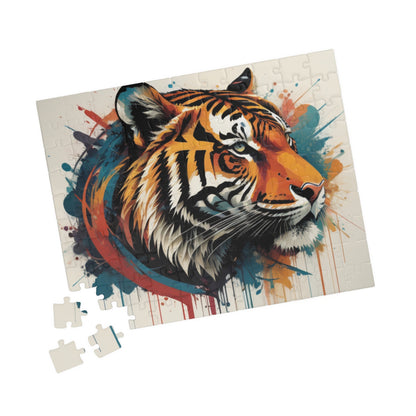 Mental Health Maneuver: Inspiring Tiger-themed Puzzle for Strength, Resilience, and Empowerment