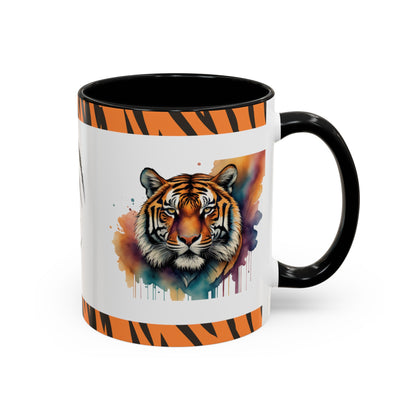 Stalking Serenity Tiger Therapy: Tiger Accent Coffee Mug (11, 15oz)