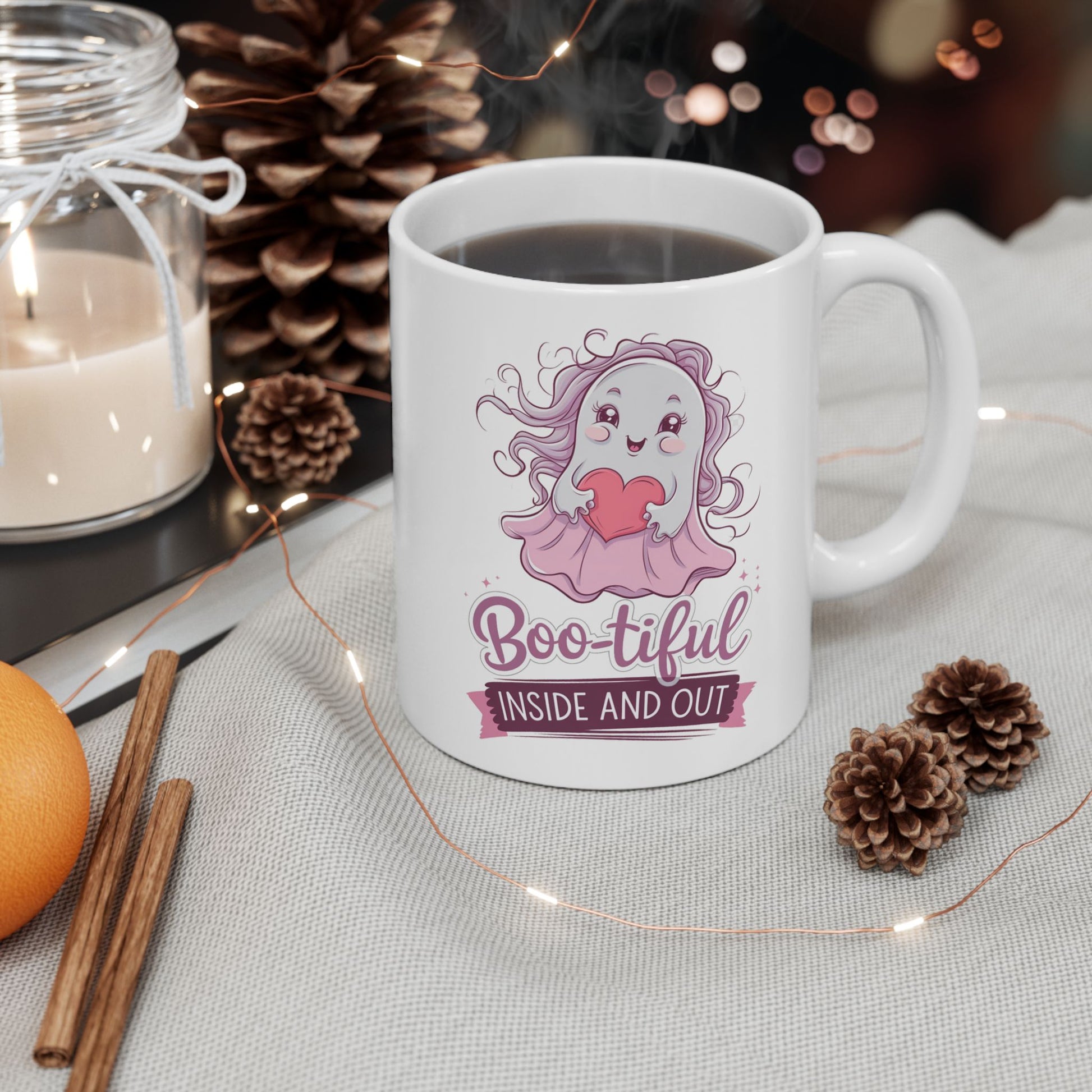 Boo-tiful Inside And Out Ceramic Mug, (11oz, 15oz)