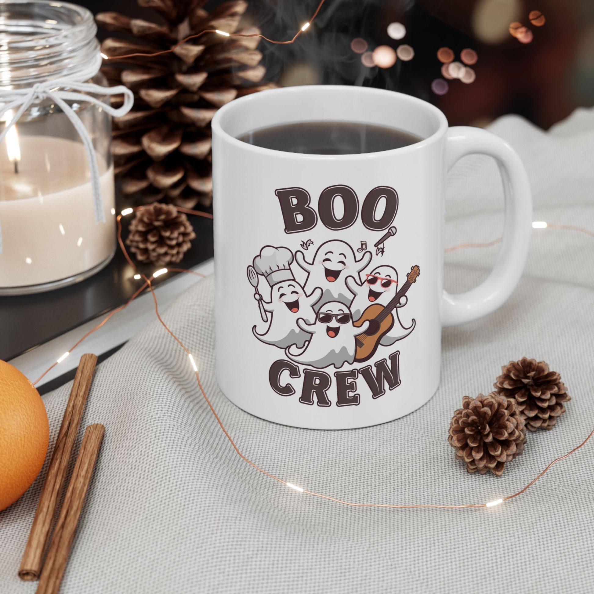 Boo Crew Ceramic Mug, (11oz, 15oz)