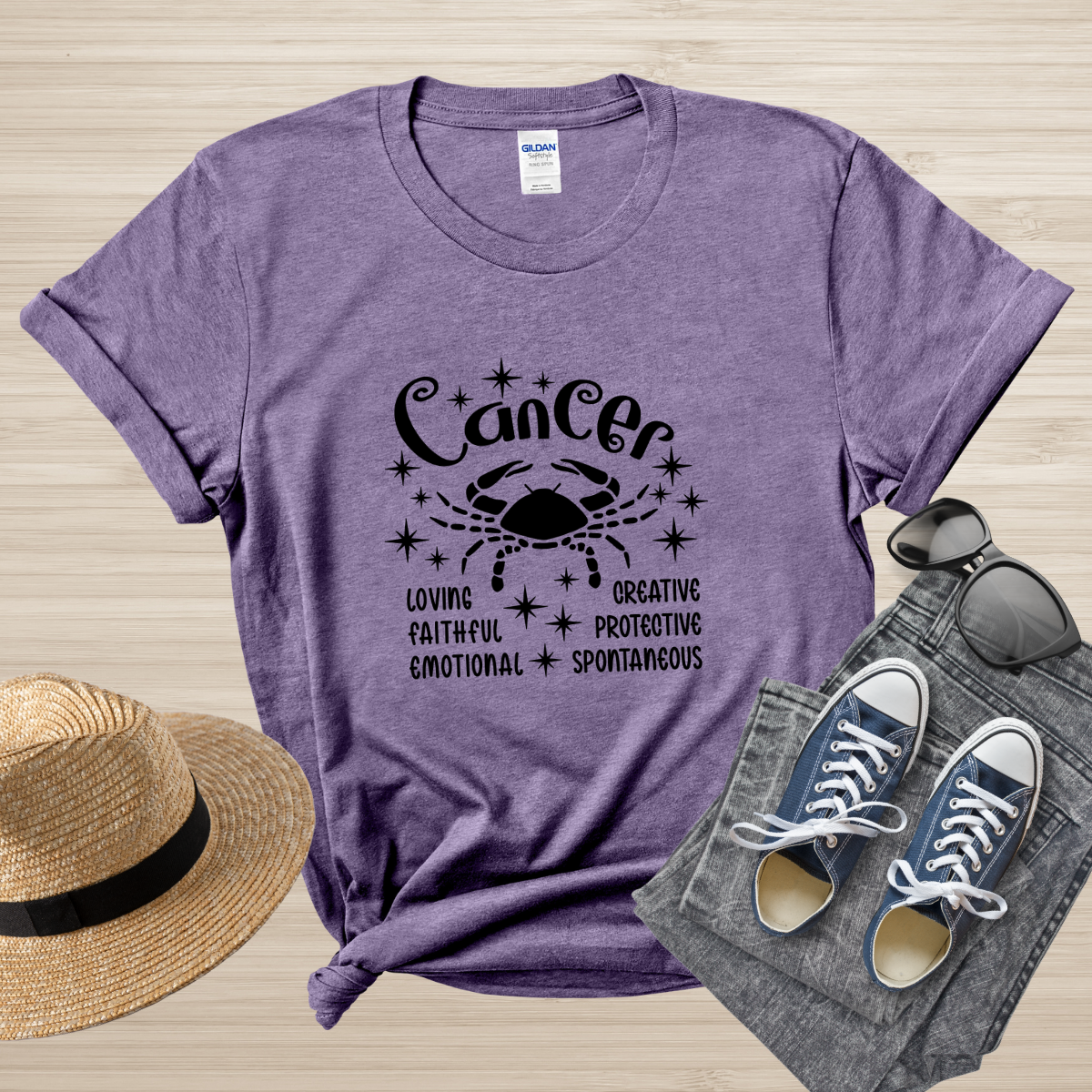 Cancer Zodiac T-Shirt, Astrology Shirt for Cancer, Horoscope Gift, Cancer Birthday, Cancer Season Gift, Perfect Gift for Cancer, Zodiac Tee