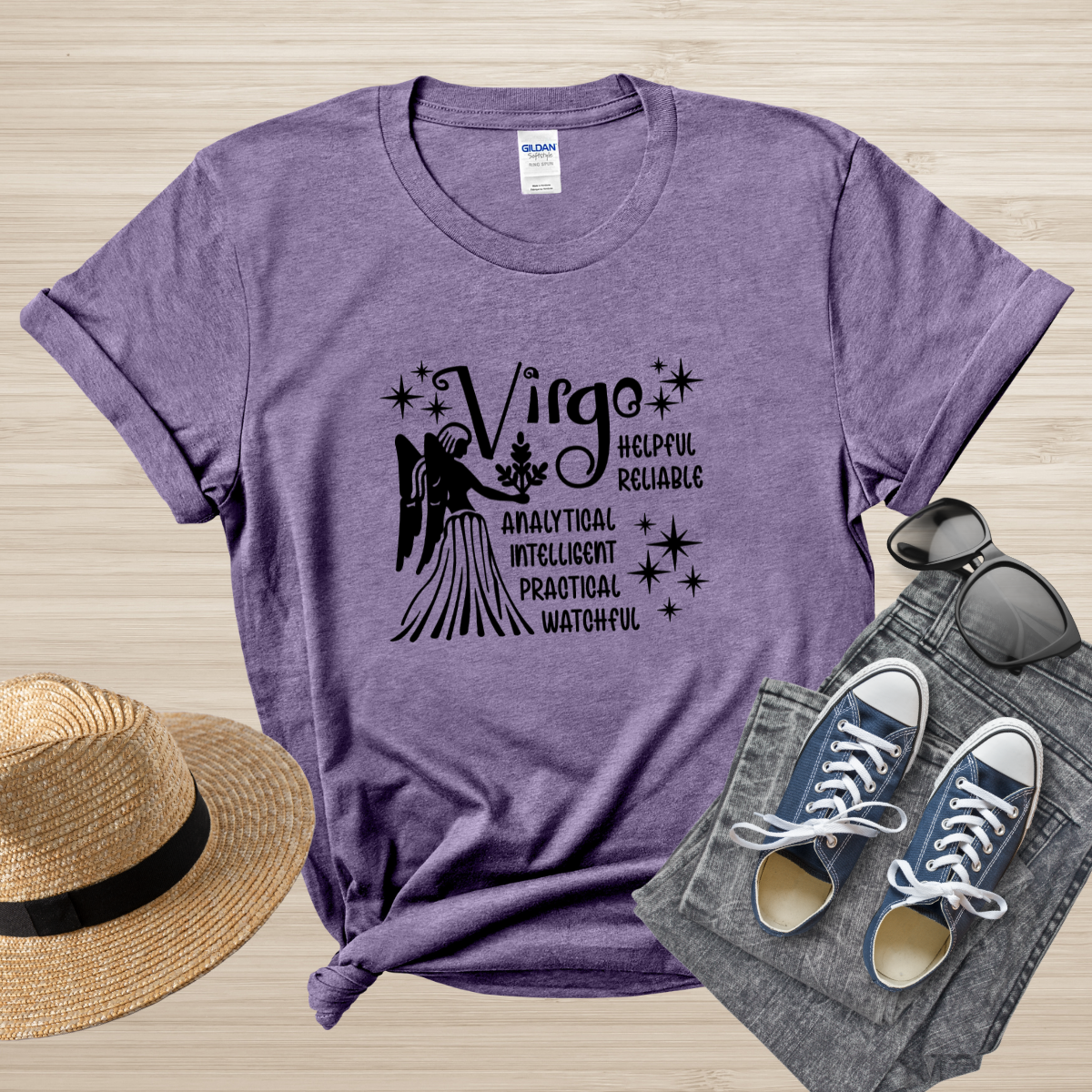 Virgo Zodiac T-Shirt, Astrology Shirt for Virgo, Horoscope Gift, Virgo Birthday, Virgo Season Gift, Perfect Gift for Virgo, Zodiac Sign Tee