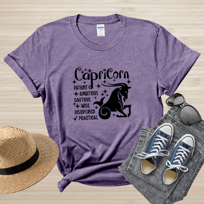 Capricorn Zodiac T-Shirt, Astrology Shirt for Capricorn, Horoscope Gift, Capricorn Birthday, Capricorn Season Gift, Capricorn Gift, Zodiac T