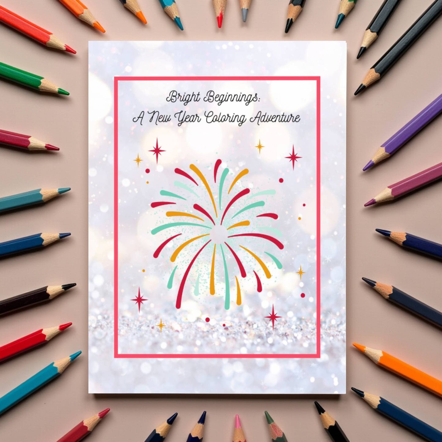 Bright Beginnings: A New Year Coloring Adventure