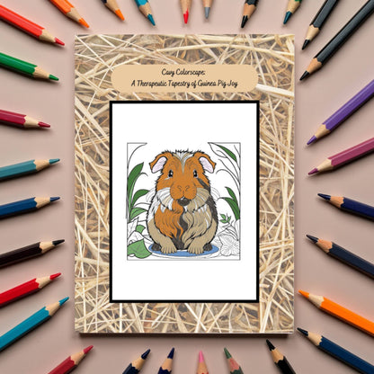 Cavy Colorscape Guinea Pig Coloring Book for Mindfulness, Relaxation, and Stress Relief – Adorable Designs to Spark Creativity & Positivity