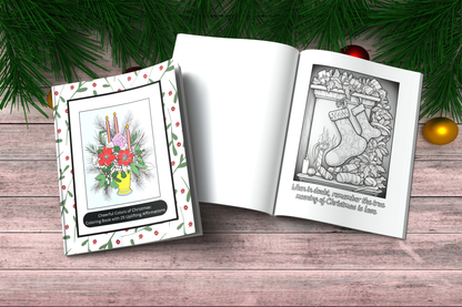 Cheerful Colors of Christmas: Christmas Coloring Book with 25 Christmas-Themed Affirmations