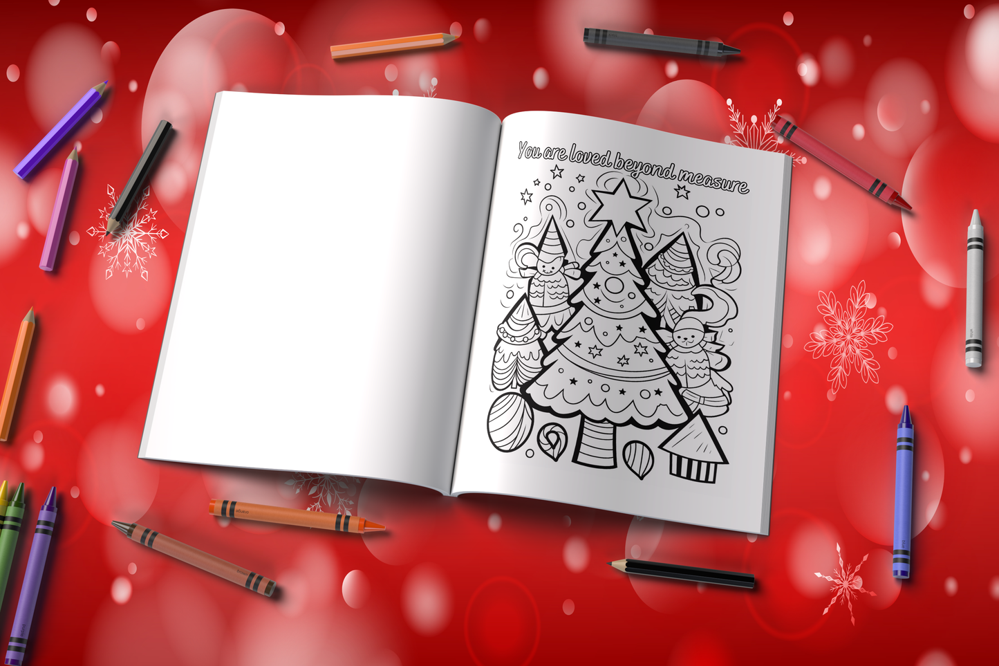 Christmas Joy:  Christmas Coloring Book with 25 Christmas-Themed Affirmations