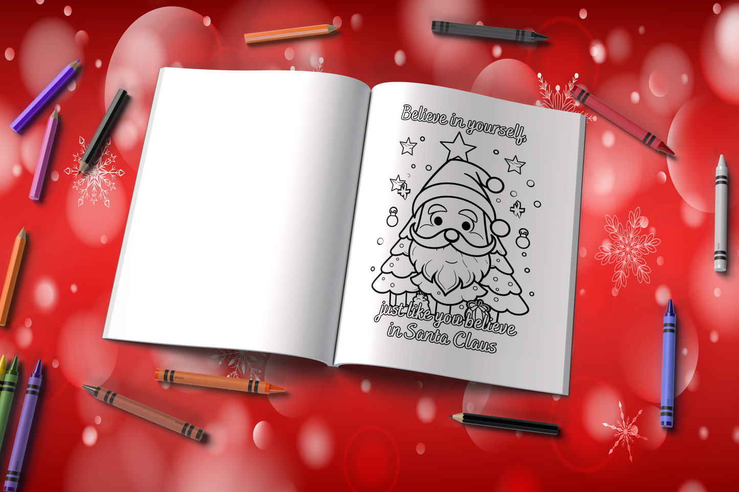 Christmas Joy:  Christmas Coloring Book with 25 Christmas-Themed Affirmations