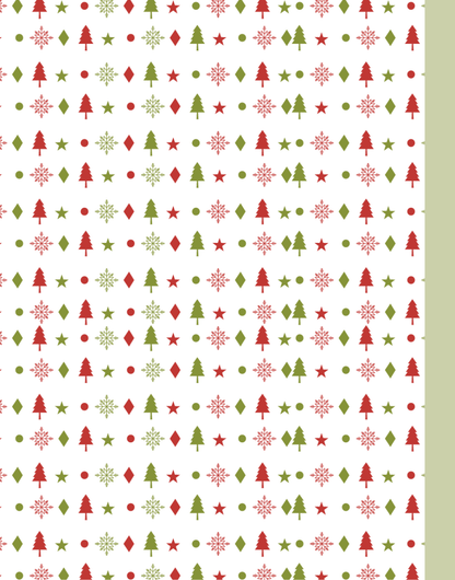 Christmas Composition Notebook (C8) - Ruled Lines In Standard Blue, Green, or Red