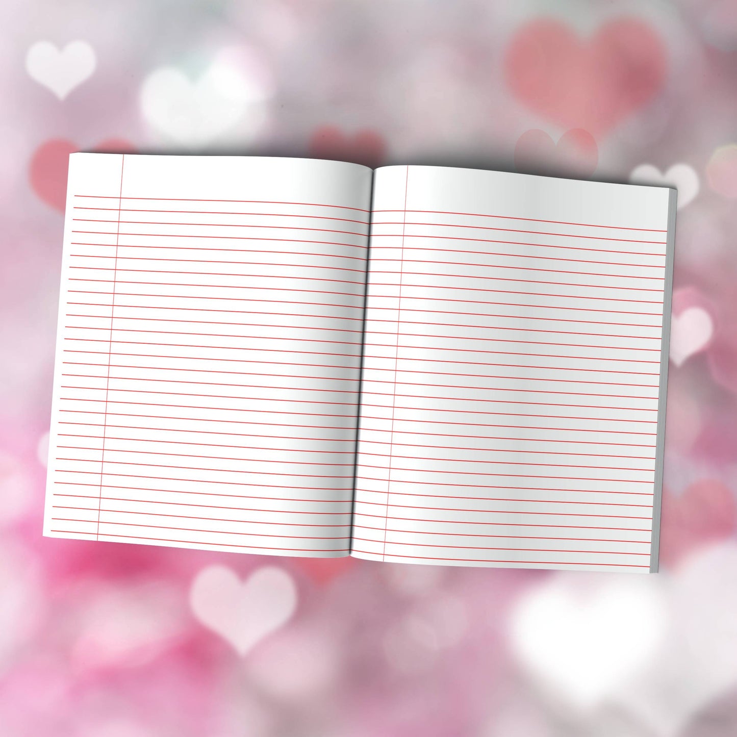 Write Your Love Story Starting With You Composition Notebook - 100 Pages, Wide-Ruled, 6 Line Color Options for Journaling & Mental Well-Being