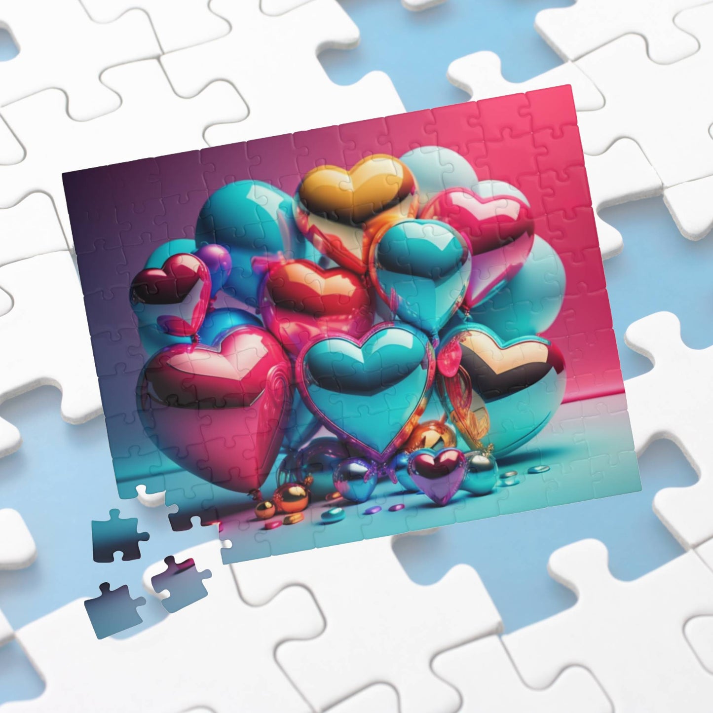 Delicate Hearts Drift: Valentine's Day Puzzle for Self-Care, Emotional Growth, and Personal Empowerment