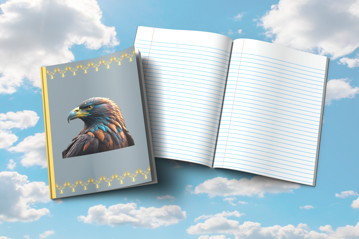 Eagle's Inspiration: Eagle-Themed Composition Notebook