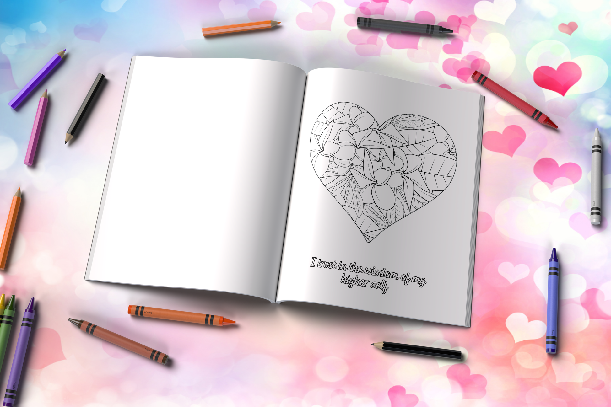 Embrace Your Radiance: A Mental Wellness Affirmations Coloring Book – Relax, Reflect, and Uplift Your Spirit with Inspiring Designs