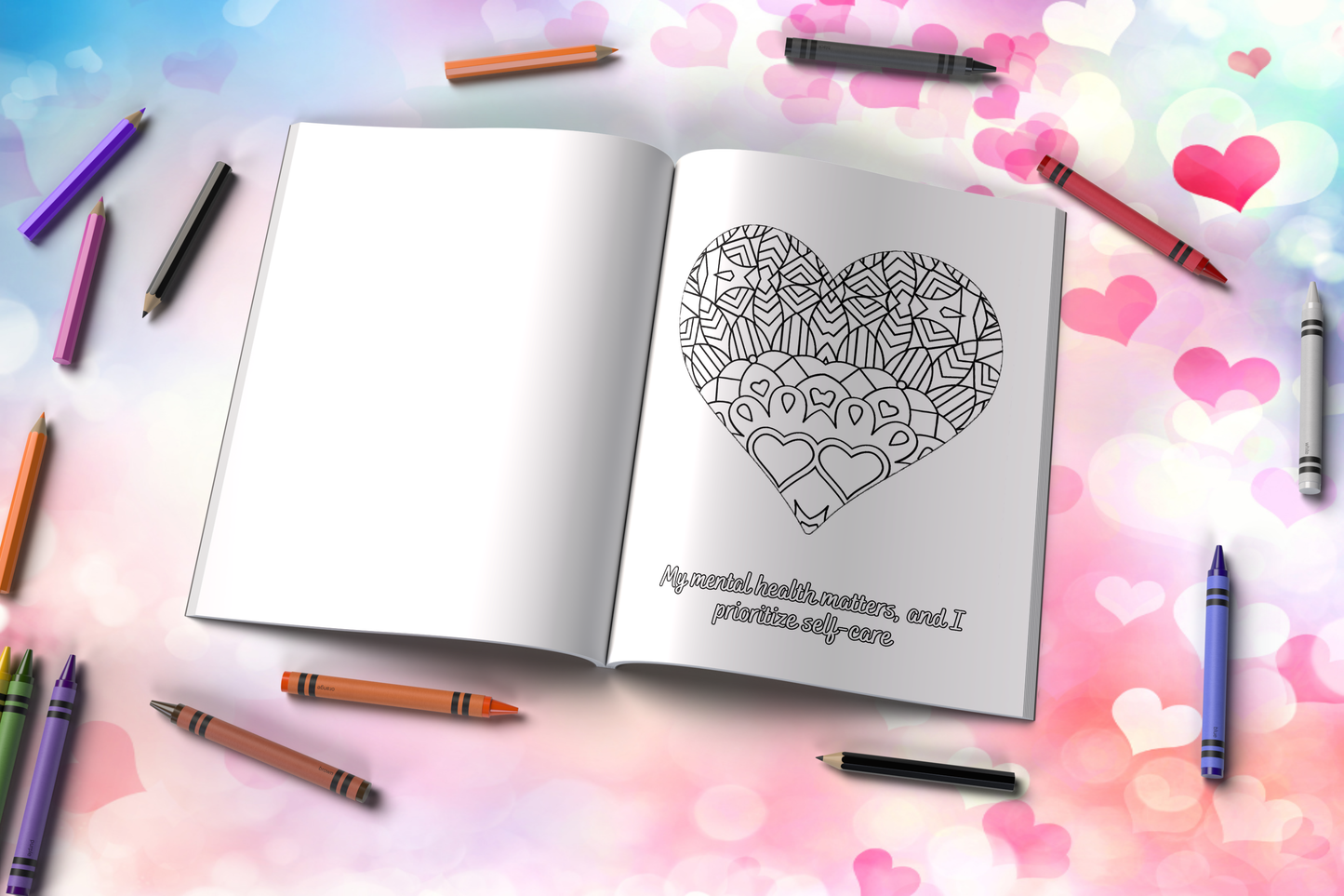 Embrace Your Radiance: A Mental Wellness Affirmations Coloring Book – Relax, Reflect, and Uplift Your Spirit with Inspiring Designs