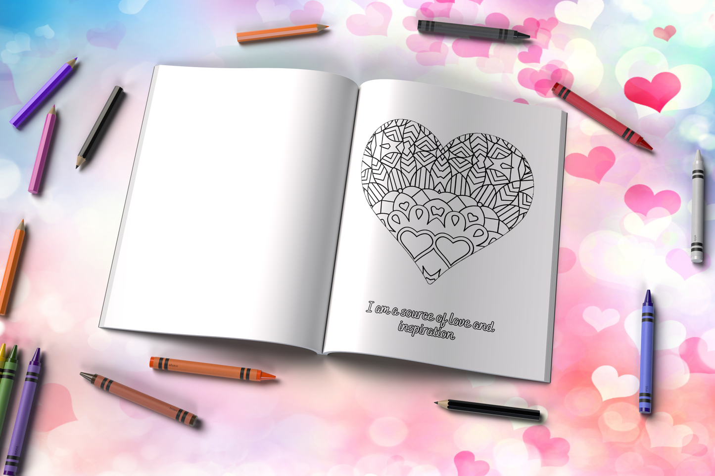 Embrace Your Radiance: A Mental Wellness Affirmations Coloring Book – Relax, Reflect, and Uplift Your Spirit with Inspiring Designs