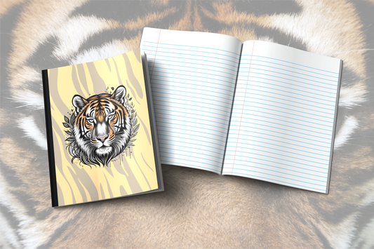 Empower Your Mind: Tiger-Themed Composition Notebook