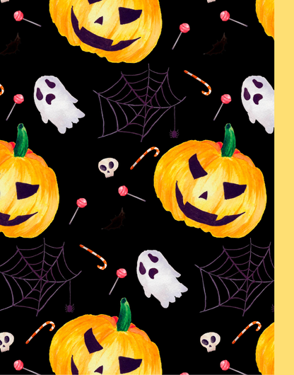 Halloween Wide Ruled Composition Notebook, Halloween Journal - Black