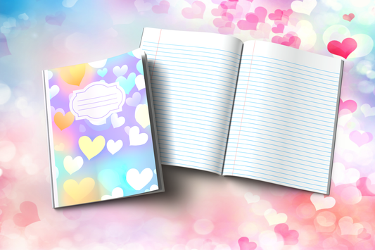 Heart-themed Composition Notebook (H10)