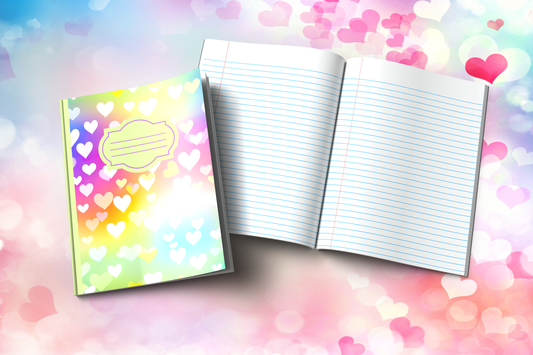 Heart-themed Composition Notebook (H2)