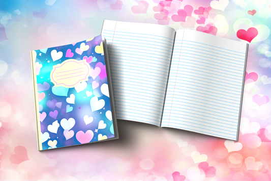 Heart-themed Composition Notebook (H3)