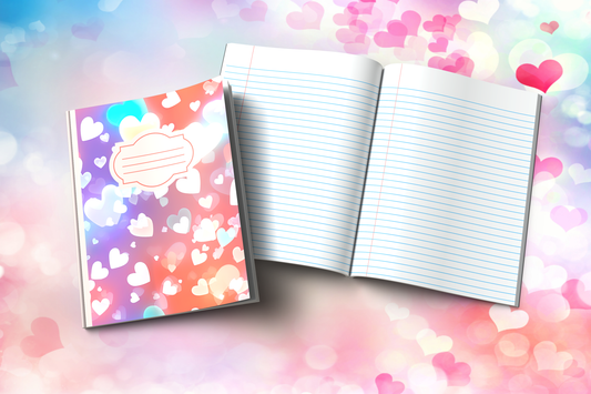 Heart-themed Composition Notebook (H4)