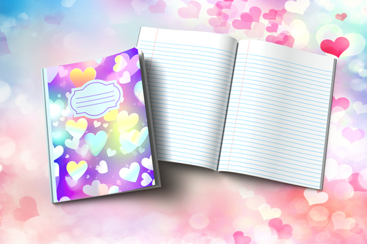 Heart-themed Composition Notebook (H9)