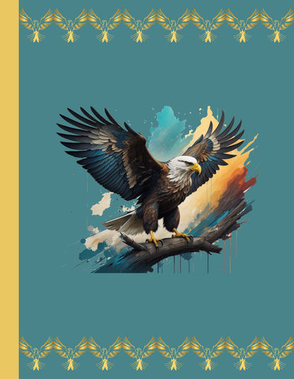 Inspirational Eagle Flight: Eagle-Themed Composition Notebook