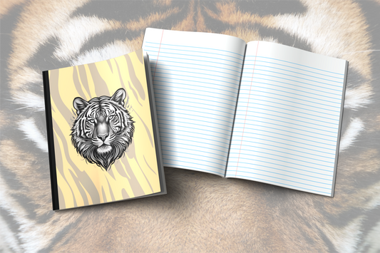 Majestic Roar: Tiger-Themed Composition Notebook