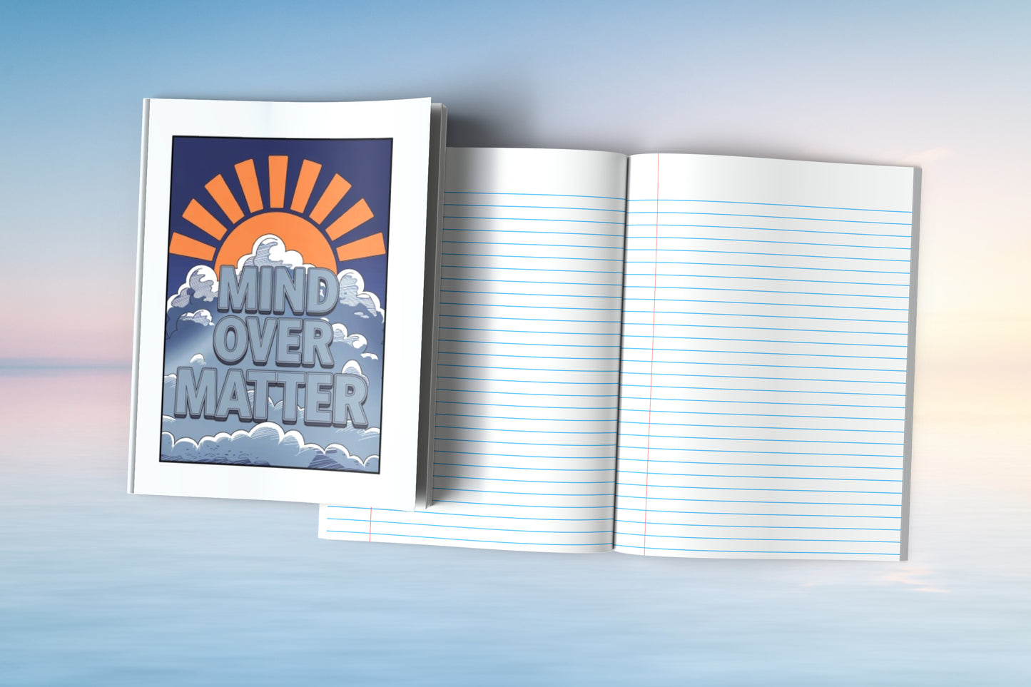 Mind Over Matter Composition Notebook for Journaling, Therapy, Self-Care, Anxiety, Mindfulness, Affirmations & Wellness Writing