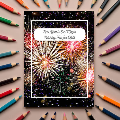 New Years Eve Magic: Coloring Fun for Kids Book