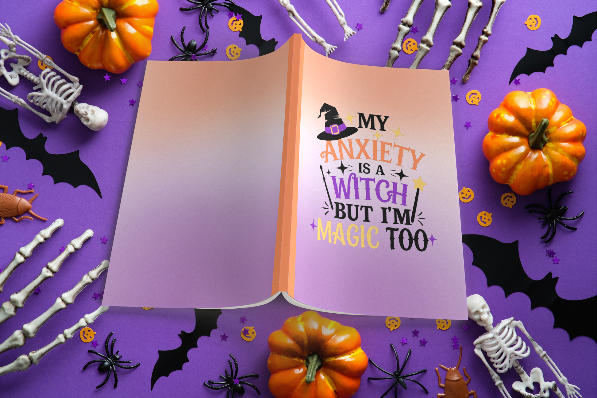 My Anxiety Is A Witch But I'm Magic Too Composition Notebook