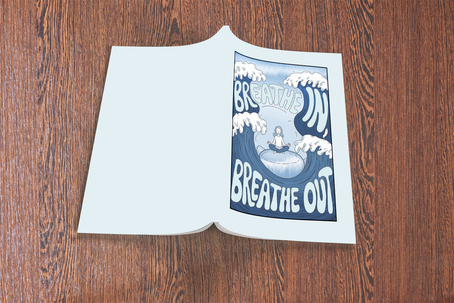 Breathe In Breathe Out Composition Notebook for Journaling, Therapy, Self-Care, Anxiety, Mindfulness, Affirmations & Wellness Writing