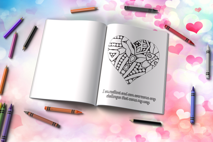 Positive Vibes: Mental Health Affirmations Coloring Book for Stress Relief, Emotional Wellness & Positive Thinking with Uplifting Messages