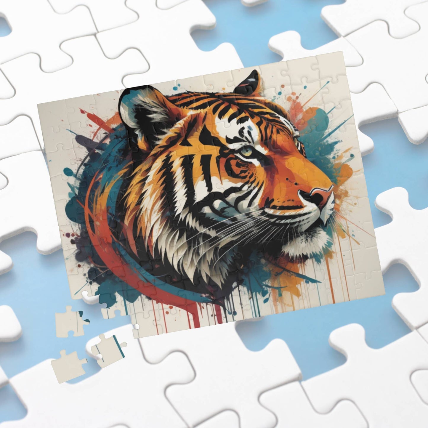 Mental Health Maneuver: Inspiring Tiger-themed Puzzle for Strength, Resilience, and Empowerment