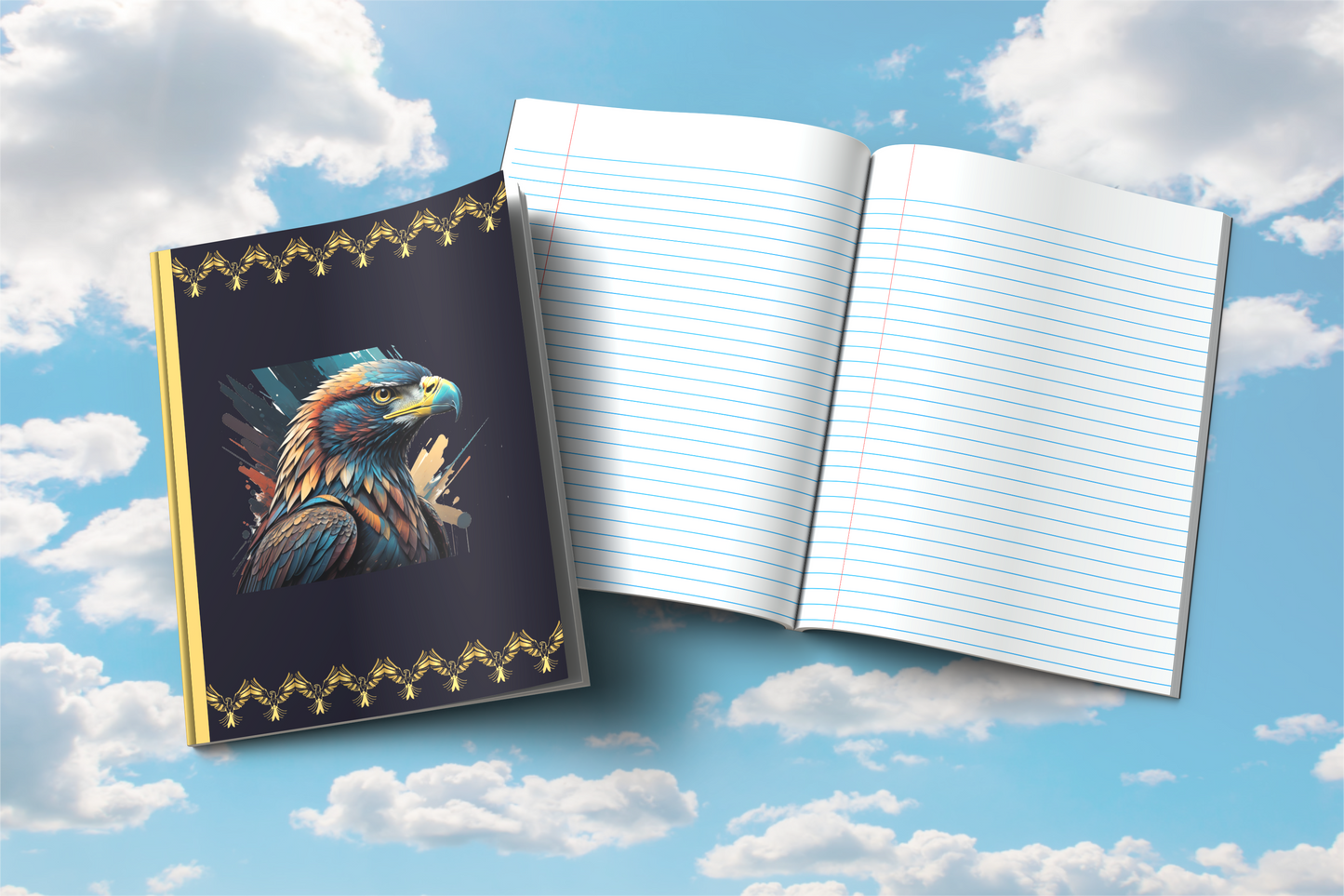 Raptor Resilience: Eagle-Themed Composition Notebook