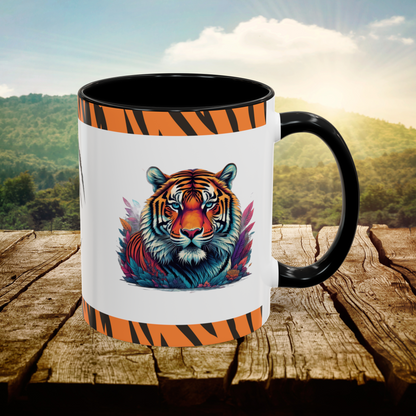 Tigers Resolve: Tiger Accent Coffee Mug (11, 15oz)