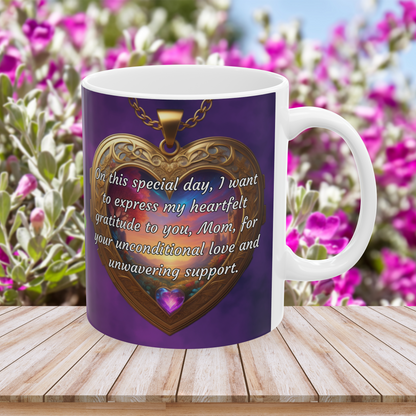 On this special day, I want to express my heartfelt gratitude.. Mother's Day Ceramic Mug (11oz, 15oz)