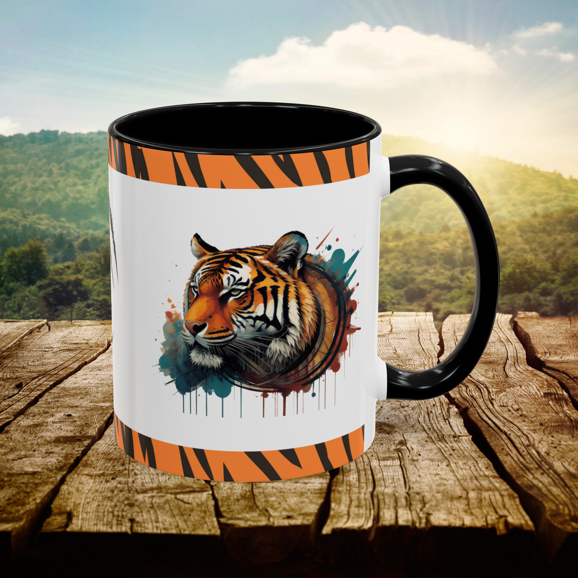 The Resilient Tiger Within: Tiger Accent Coffee Mug (11, 15oz)