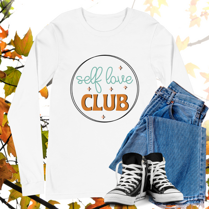 Self Love Club - Retro Long Sleeve Tee, Bella + Canvas