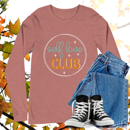 Self Love Club - Retro Long Sleeve Tee, Bella + Canvas