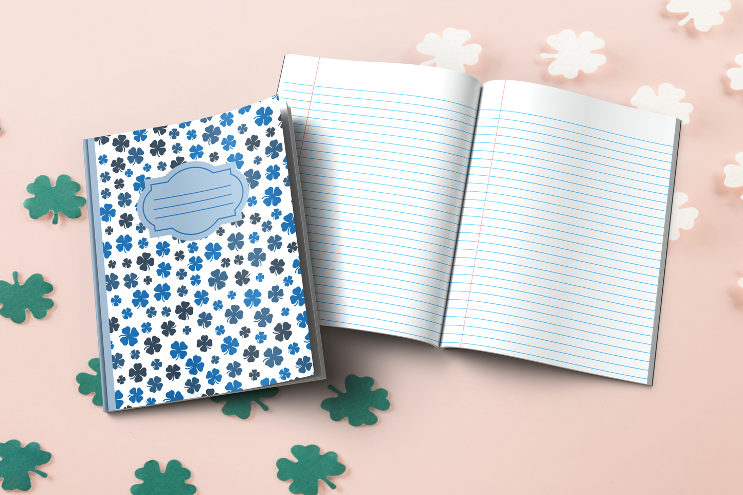 Shamrock-themed Composition Notebook (S15)