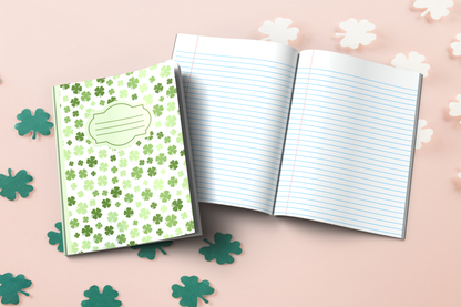 Shamrock-themed Composition Notebook (S19)